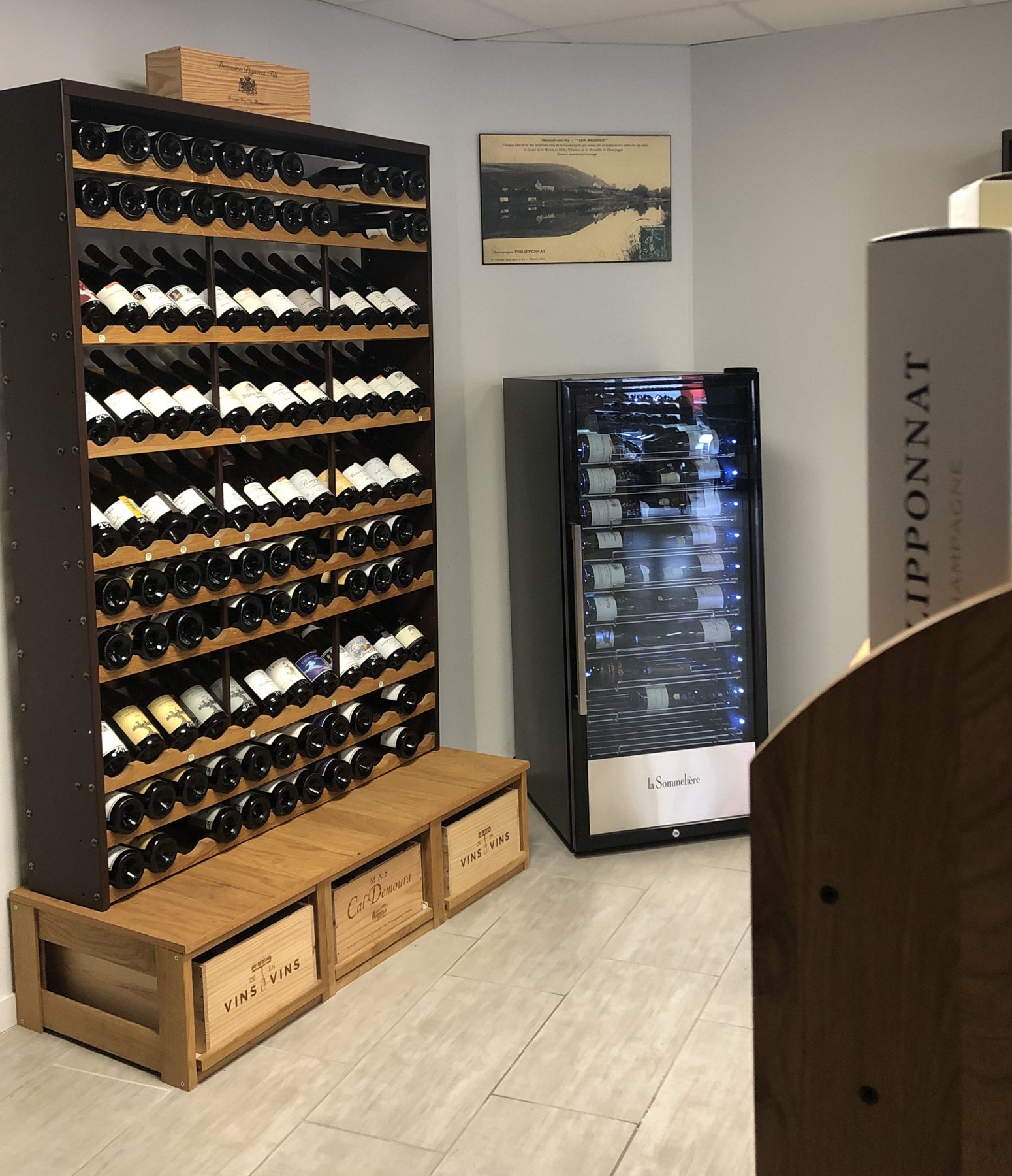 Grands vins et cave de service