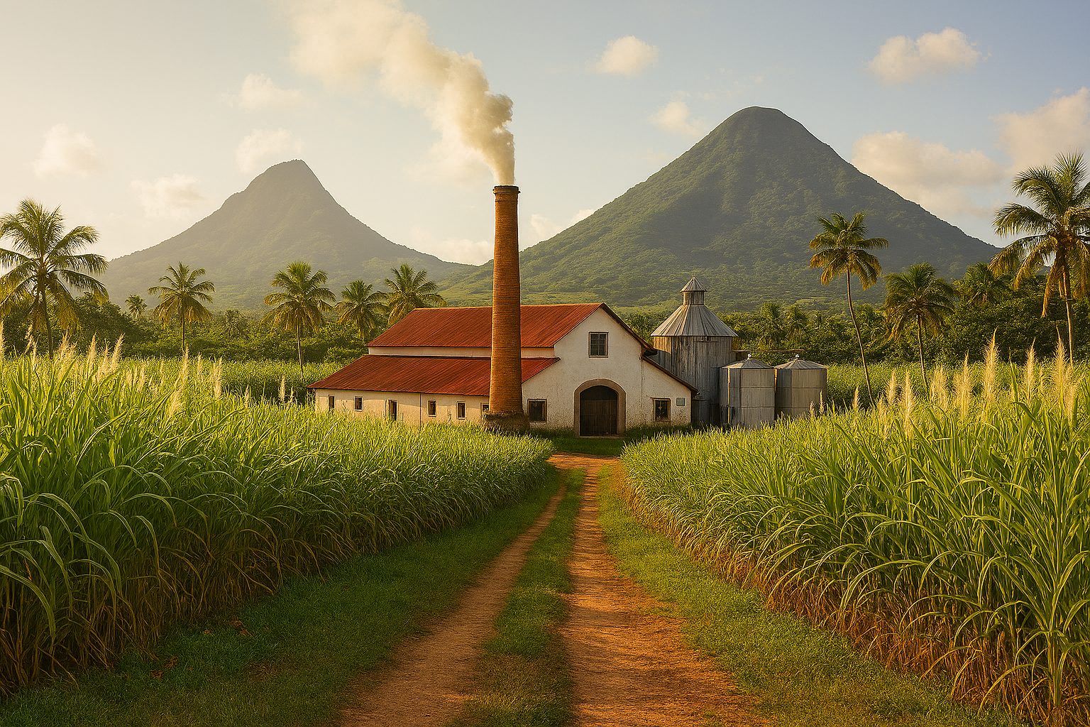 Distillerie de rhum aux Caraïbes